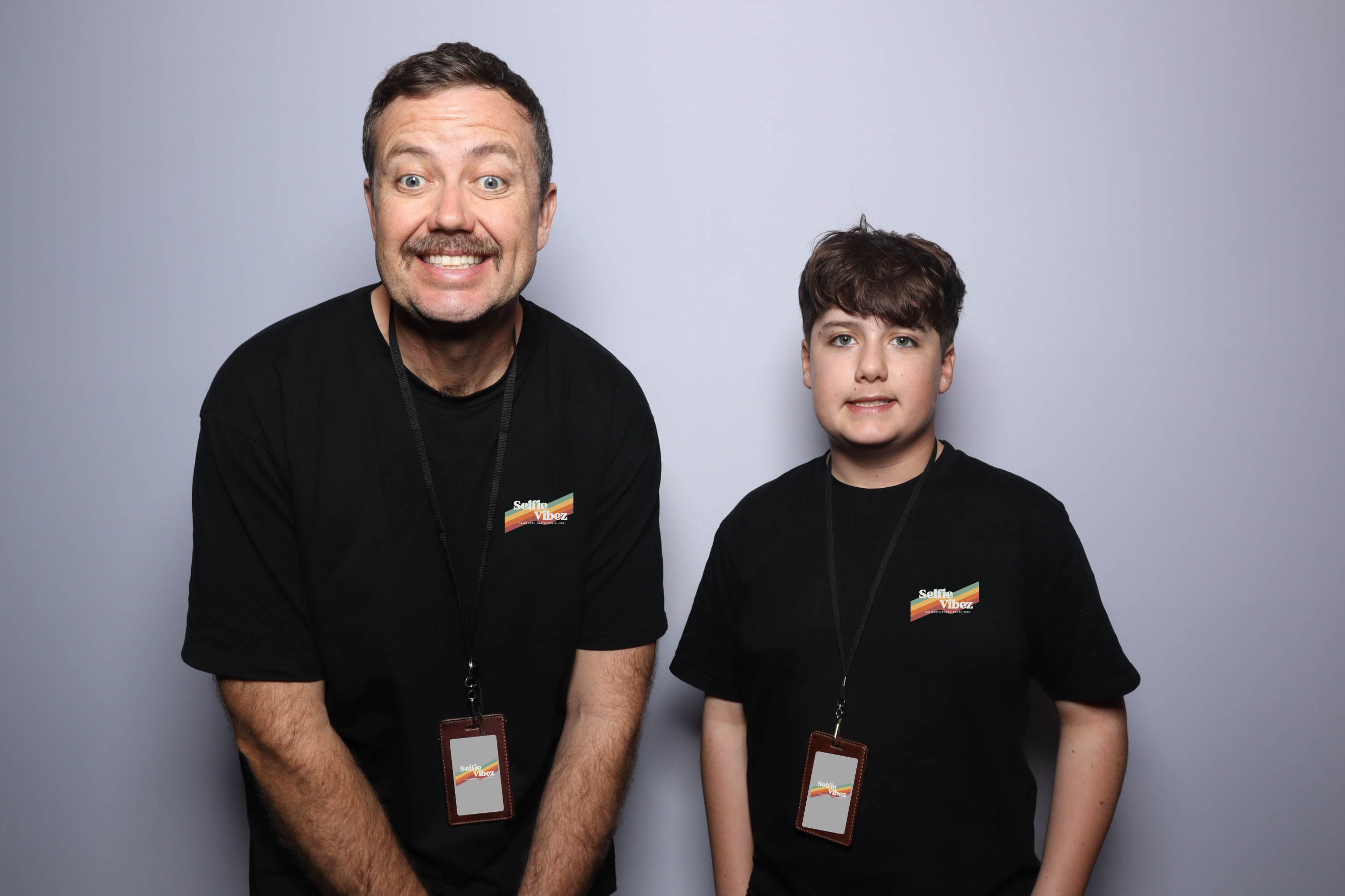 Selfie Vibez founders Will and Eli, Tamworth photo booth hire